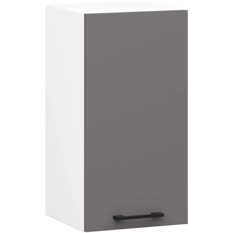 Wandhängender Küchenschrank 30 cm VERMINA - weiß/grau