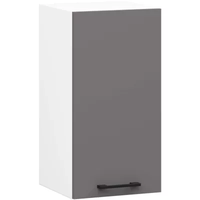 Wandhängender Küchenschrank 30 cm VERMINA - weiß/grau