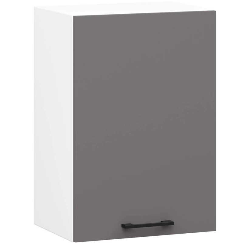 Wandhängender Küchenschrank 40 cm VERMINA - weiß/grau