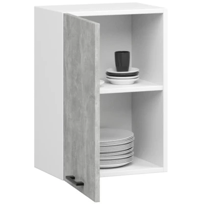 Wandhängender Küchenschrank 50 cm VERMINA - weiß / Beton