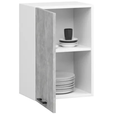 Wandhängender Küchenschrank 50 cm VERMINA - weiß / Beton