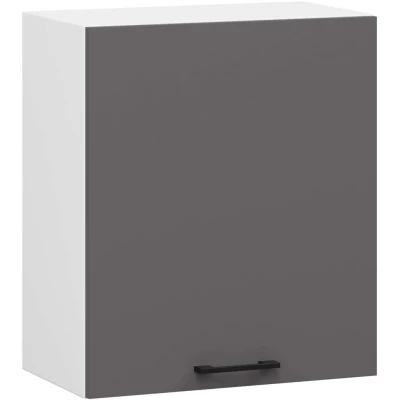 Wandhängender Küchenschrank 50 cm VERMINA - weiß/grau
