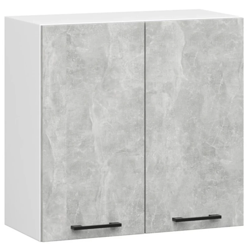 Wandhängender Küchenschrank 60 cm VERMINA - weiß / Beton
