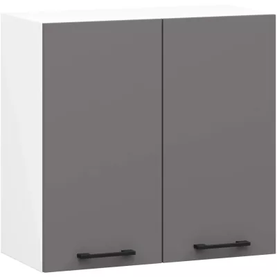 Wandhängender Küchenschrank 60 cm VERMINA - weiß/grau