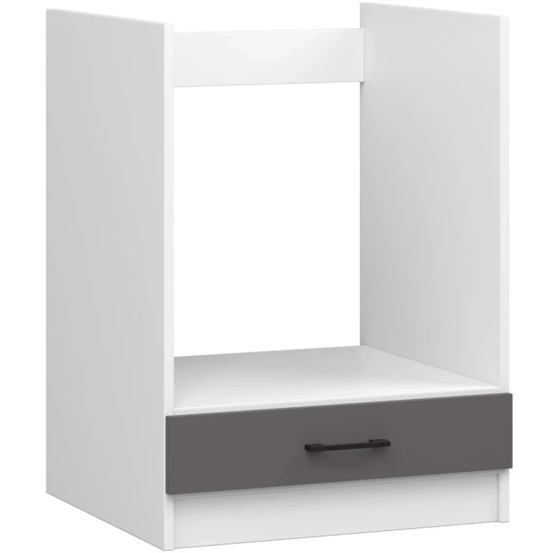 Herdschrank 60 cm VERMINA - weiß/grau