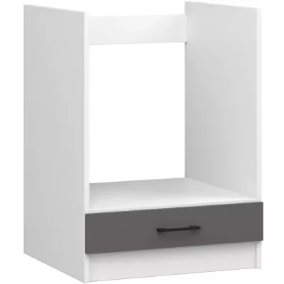 Herdschrank 60 cm VERMINA - weiß/grau