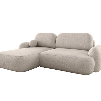 MOHYLA Schlafsofa mit Stauraum - beige, linke Ecke
