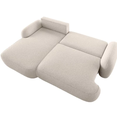MOHYLA Schlafsofa mit Stauraum - beige, linke Ecke