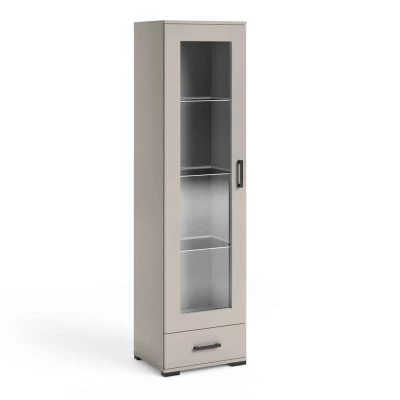 Schmale Vitrine KLENRI - Kaschmir