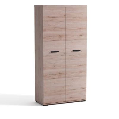 Zweitüriger Kleiderschrank 90 cm EIRENE - San Remo Eiche