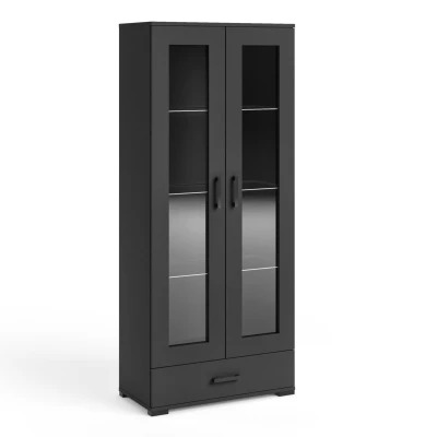 KLENRI Hochvitrine - schwarz