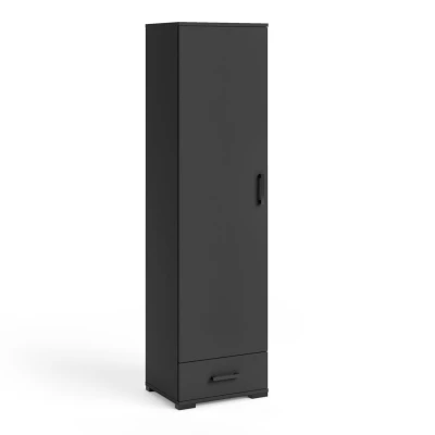 Schmaler Schrank 50 cm KLENRI - schwarz