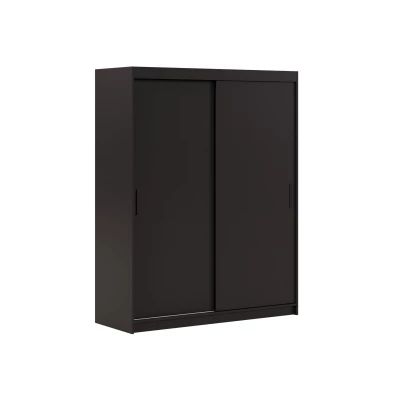 Kleiderschrank mit Schiebetüren 160 cm WARDIO - schwarz