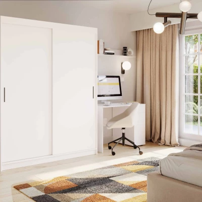 Kleiderschrank mit Schiebetüren 160 cm WARDIO - weiß