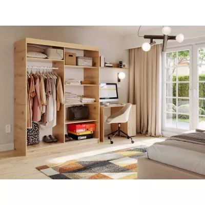Kleiderschrank mit Schiebetüren 120 cm WARDIO - schwarz