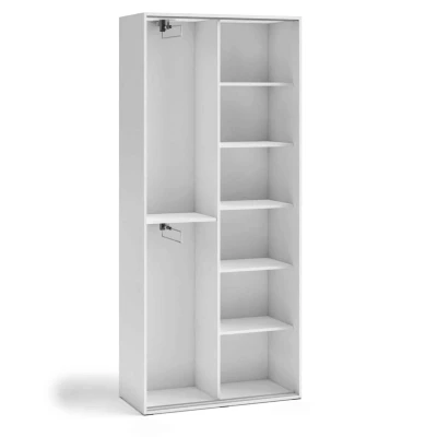 Zweitüriger Kleiderschrank 90 cm AUREVIA - weiß