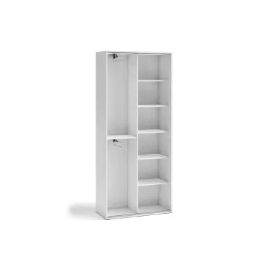 Zweitüriger Kleiderschrank 90 cm AUREVIA - weiß