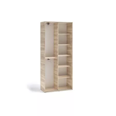 Zweitüriger Kleiderschrank 90 cm AUREVIA - Sonoma-Eiche