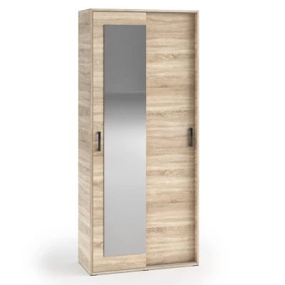 Zweitüriger Kleiderschrank 90 cm AUREVIA - Sonoma-Eiche