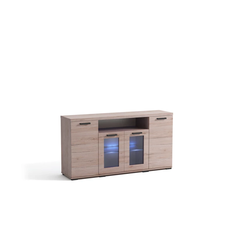 EIRENE Glaskommode – San Remo Eiche