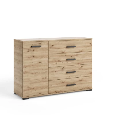 Kombinierte Kommode KLENRI - Eichenholz-Handwerksstil