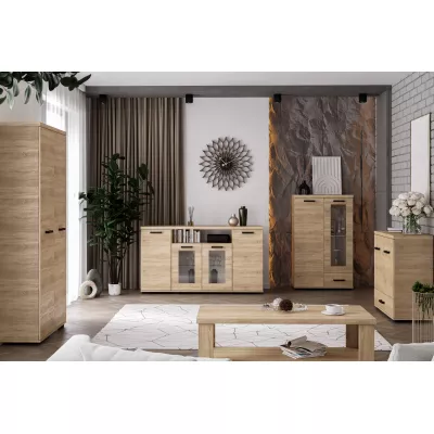 Zweitüriger Kleiderschrank 90 cm EIRENE - San Remo Eiche