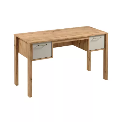 NORDIKO Schreibtisch - Wotan-Eiche / Beige