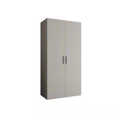 Geräumiger Kleiderschrank HELMA 1 100 cm - Kaschmir / silberne Griffe