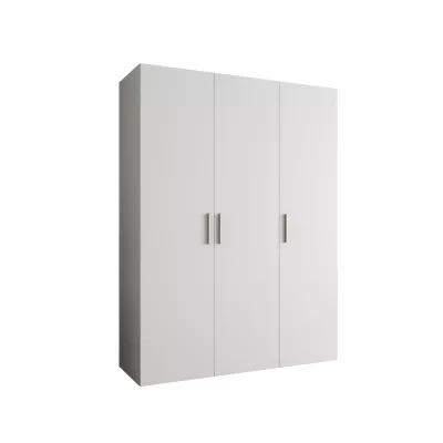 Geräumiger Kleiderschrank HELMA 1 150 cm - weiß / silberne Griffe