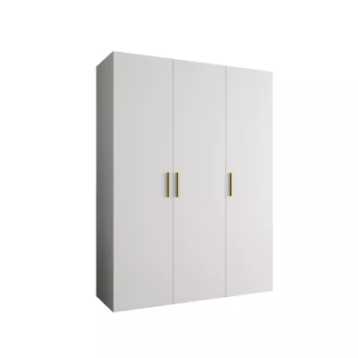 Geräumiger Kleiderschrank HELMA 1 150 cm - weiß / goldene Griffe