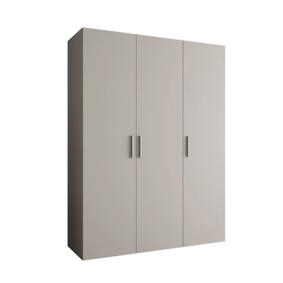 Geräumiger Kleiderschrank HELMA 1 150 cm - Kaschmir / silberne Griffe