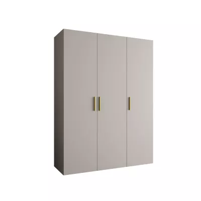 Geräumiger Kleiderschrank HELMA 1 150 cm - Kaschmir / goldene Griffe