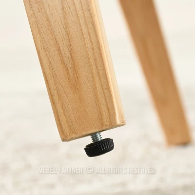 Designer-Esszimmerstuhl HODA – beige-grau / Eiche