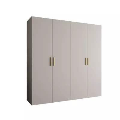 Geräumiger Kleiderschrank HELMA 1.200 cm - Kaschmir / goldene Griffe