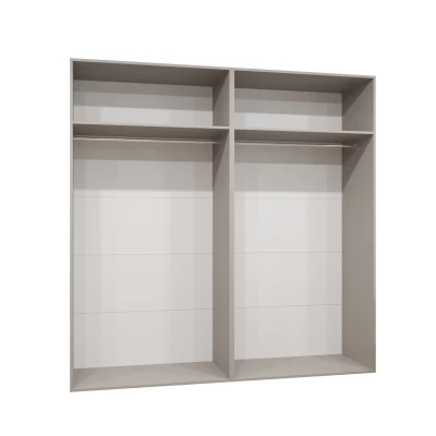 Geräumiger Kleiderschrank HELMA 1.200 cm - Kaschmir / silberne Griffe