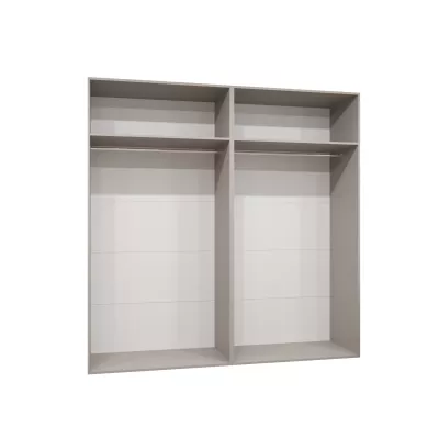 Geräumiger Kleiderschrank HELMA 1.200 cm - handgefertigte Eiche / silberne Griffe
