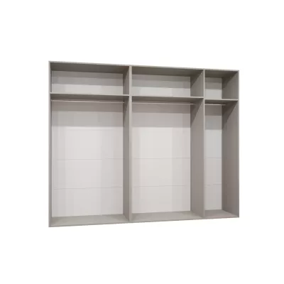 Geräumiger Kleiderschrank HELMA 1.250 cm - schwarz / goldene Griffe