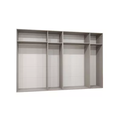Geräumiger Kleiderschrank HELMA 1.300 cm - handgefertigte Eiche / silberne Griffe