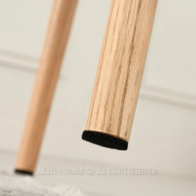 Eleganter Esszimmerstuhl ELISABETH – braun/Eiche