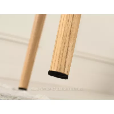 Eleganter Esszimmerstuhl ELISABETH – weiß/Eiche