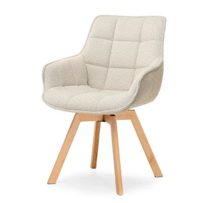 LOVISA Esszimmerstuhl – Beige/Eiche