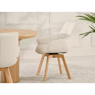LOVISA Esszimmerstuhl – Beige/Eiche