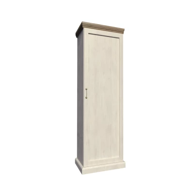 Schmaler Regalschrank 57 cm ELDOR – Nordische Kiefer / Wildeiche