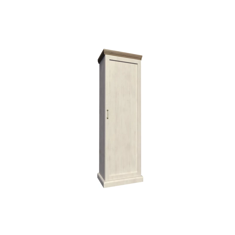Schmaler Regalschrank 57 cm ELDOR – Nordische Kiefer / Wildeiche