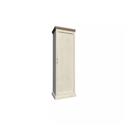 Schmaler Regalschrank 57 cm ELDOR – Nordische Kiefer / Wildeiche