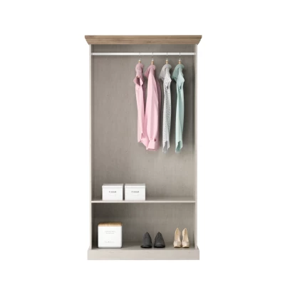 Zweitüriger Kleiderschrank 97 cm ELDOR – Nordische Kiefer / Wildeiche