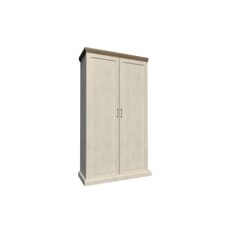Zweitüriger Kleiderschrank 97 cm ELDOR – Nordische Kiefer / Wildeiche