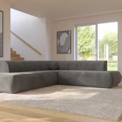 Schlafsofa mit Stauraum SURREY 2 – dunkelgrau, linke Ecke