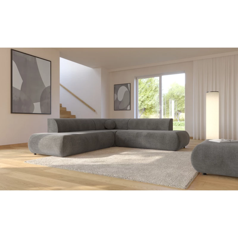 Schlafsofa mit Stauraum SURREY 2 – dunkelgrau, linke Ecke