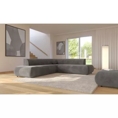 Schlafsofa mit Stauraum SURREY 2 – dunkelgrau, linke Ecke
